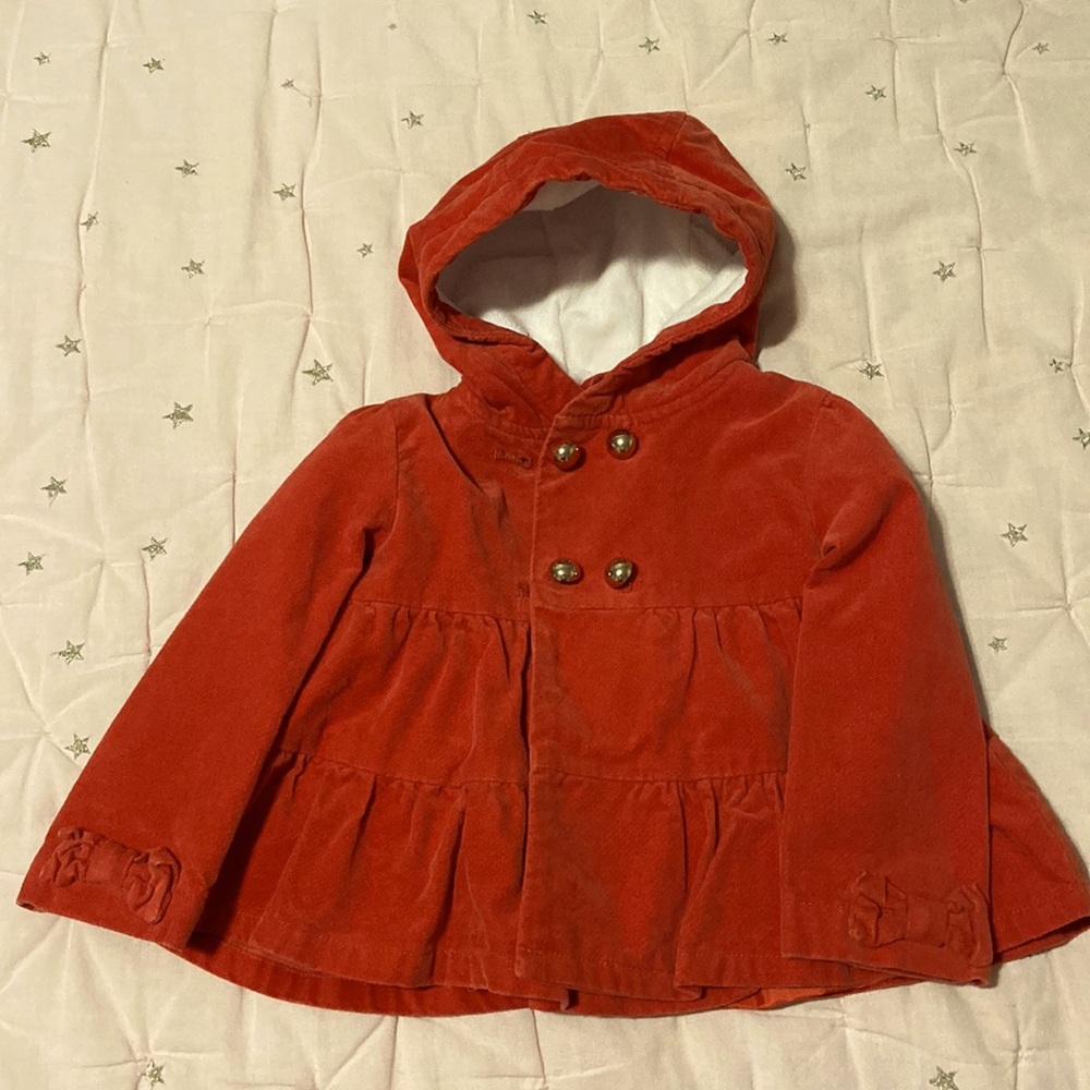 Velvet pea coat